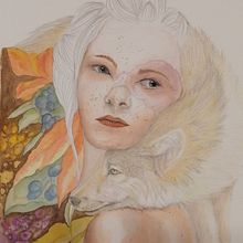 My project for course: Illustrated Portrait in Watercolor. Un projet de Illustration traditionnelle, Beaux Arts, Peinture, Dessin, Aquarelle, Dessin de portrait , et Dessin artistique de bejuleo1 - 01.09.2023