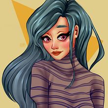 Meu projeto do curso: Retrato de personagens femininas com Procreate . % Rita Dourado tarafından hazırlanan Geleneksel illüstras, on, Dijital İllüstras, on, Ve Dijital Çizim projesi - 09.01.2023