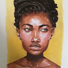 My project for course: Stylized Portrait Painting with Gouache. Un progetto di Illustrazione tradizionale, Pittura e Pittura gouache di Kasim - 02.09.2023