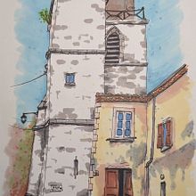 Mon projet du cours : Esquisses d'architecture expressives aux feutres de couleur. Un projet de Esquisse , Dessin, Illustration architecturale, Carnet de croquis et Illustration à l'encre de Manuel - 23.08.2023