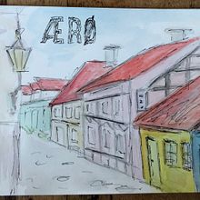 Architektonische Illustration - Urban Sketching in Dänemark. Projekt z dziedziny Trad, c, jna ilustracja i  Architektura użytkownika Anita - 02.09.2023