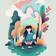 Vector Style Landscape Ein Projekt aus dem Bereich Traditionelle Illustration von Paula Sos Torres - 03.09.2023