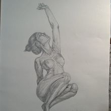 Mi proyecto del curso: Dibujo de la figura humana en movimiento. Un proyecto de Bellas Artes, Bocetado, Dibujo a lápiz, Dibujo y Dibujo realista de Angélica Botero - 03.09.2023