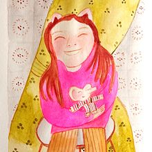 Mi proyecto del curso: Ilustración lúdica con acuarela y lápices de color. Projekt z dziedziny Trad, c, jna ilustracja,  Malarstwo, Malowanie akwarelą, Portret, R i sowanie kredkami użytkownika Beatriz Pérez Peiró - 04.09.2023