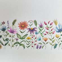Mijn project van de cursus: Een botanisch notitieboekje maken met aquarel. Traditional illustration, Watercolor Painting, Botanical Illustration, Sketchbook, and Design project by Erna Beijen - 09.04.2023