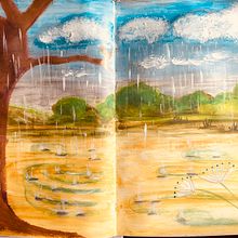 My project for course:Sketchbook exercises for artistic growth Sarah van Dongen. Projekt z dziedziny Trad, c, jna ilustracja, Sketching, Malowanie akwarelą,  R, sunek art, st, czn i Sketchbook użytkownika Rialette Heyneke - 04.09.2023