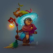 Mein Abschlussprojekt für den Kurs: Fantasy-Charakterdesign mit Procreate. Traditional illustration, Character Design, Digital Illustration, Digital Drawing, and Digital Painting project by Marie Blaschko - 09.04.2023