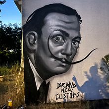 Dalì spraypaint portrait . Ilustrație tradițională, Arte plastice, Pictura și Artă stradală de anoukxbrand - 09.04.2023