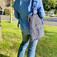 My project for course: Introduction to Japanese Sashiko Stitching. Embroider, Fiber Arts, DIY, Upc, cling, and Textile Design project by Evelina Dee-Shapland - 09.05.2023