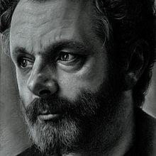 Michael Sheen fan art. Traditional illustration, Drawing, Realistic Drawing, and Portrait Drawing project by Kincso - 09.05.2023