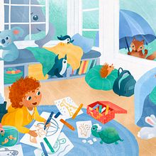 My project for course: Children’s Illustration with Procreate: Paint Magical Scenes. Traditional illustration, Digital Illustration, Children's Illustration, Digital Painting, and Picturebook project by Lisa Blakeborough - 09.05.2023
