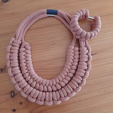 My project for course: Rope Jewelry for Beginners: Make Your Own Necklaces. Arts, Crafts, Jewelr, Design, Macramé, and Textile Design project by Arge Lia - 09.06.2023