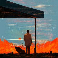 Rain Man. Un proyecto de Ilustración tradicional, Dirección de arte, Concept Art y Bellas Artes de Susie Ang - 06.09.2023