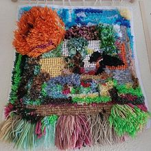 Paisaje con perro sentado. Un progetto di Textile Design di Paloma Campos - 06.09.2023