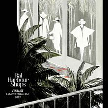 Bal Harbour Shops Creative Challenge 2023 - Finalist. Un proyecto de Ilustración tradicional, Ilustración de moda					 e Ilustración editorial de Susie Ang - 06.09.2023