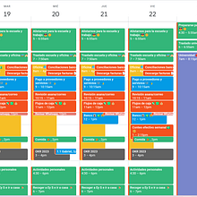 Mi proyecto del curso: Organización de agenda: gestiona tu tiempo y energía. Projekt z dziedziny Doradztwo kreat, wne, Zarządzanie projektowaniem, Marketing, Zarządzanie, Produkt i wność użytkownika Mónica Aguilar - 06.09.2023