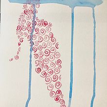 Autoretrato espirales. Watercolor Painting project by Loreto Arteaga - 08.17.2023
