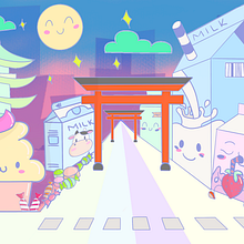 Mi proyecto del curso: Diseño de mundos kawaii: crea ilustraciones alegres. Projekt z dziedziny Projektowanie postaci, Ilustracja c, frowa i Manga użytkownika Emilia Recinos Arévalo - 06.09.2023