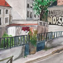 Projet urban sketching. Traditional illustration, Sketching, Drawing, Watercolor Painting, Architectural Illustration, and Sketchbook project by sian12 - 07.04.2023