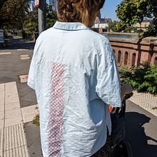 Mein Abschlussprojekt für den Kurs: Einführung in die japanische Sashiko-Stickerei. Embroider, Fiber Arts, DIY, Upc, cling, and Textile Design project by jaeger.maike - 09.07.2023