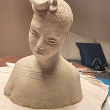 My project for course: Introduction to Clay Figurative Sculpture. Projekt z dziedziny  Sztuki piękne i Rzeźba użytkownika Jo Blanchette - 08.09.2023