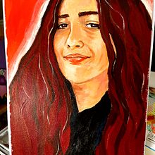 Mi proyecto del curso: Pintura de retratos femeninos con acrílico. Un progetto di Pittura e Pittura acrilica di Natalia Sthephanie Thiele - 08.09.2023