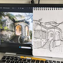 Meu projeto do curso: Desenho arquitetônico expressivo com marcadores coloridos. Un progetto di Bozzetti, Disegno, Illustrazione architettonica, Sketchbook e Illustrazione con inchiostro di Andre Morais - 09.09.2023
