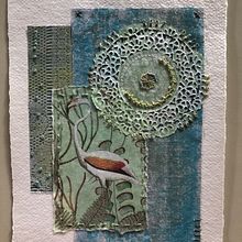 My project for course: Experimental Embroidery Techniques on Paper. Fine Arts, Collage, Embroider, and Textile Design project by Catrien Moortgat - 09.09.2023
