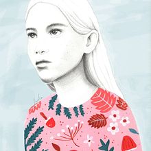 Mi proyecto del curso: Retrato con lápiz, técnicas de color y Photoshop. Un progetto di Illustrazione tradizionale, Belle arti, Disegno a matita, Disegno, Illustrazione digitale e Disegno di ritratti di Julia Guevara - 09.09.2023