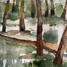 Mój projekt z kursu: Naturalne pejzaże w akwareli Ein Projekt aus dem Bereich Bildende Künste, Malerei und Aquarellmalerei von Katarzyna Herman - 10.09.2023