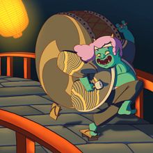 Il mio progetto del corso: Illustrazione di personaggi fantastici in stile cartoon Ein Projekt aus dem Bereich Traditionelle Illustration, Design von Figuren, Digitale Illustration und Digitale Zeichnung von Yuri Bernabini - 10.09.2023