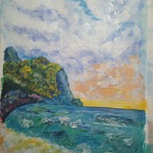 Mi proyecto del curso: Pintura acrílica paso a paso: crea paisajes increíbles Ein Projekt aus dem Bereich Traditionelle Illustration, Malerei, Malerei mit Acr, l und Sketchbook von Angélica Botero - 10.09.2023