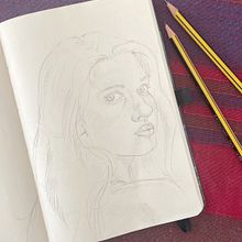 Il mio progetto del corso: Ritratto su blocco da disegno: esplora il volto umano Ein Projekt aus dem Bereich Skizzenentwurf, Zeichnung, Porträtzeichnung, Artistische Zeichnung und Sketchbook von giulia_nava7 - 11.09.2023