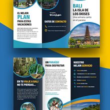 Diseño de un folleto de viajes Corte Inglés a Bali. Graphic Design project by Ane Maiz - 09.11.2023