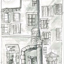 Croquis. Drawing project by Baptiste Prévost - 09.11.2023