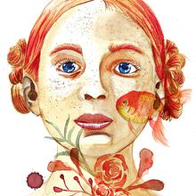 Mi proyecto del curso: Retrato ilustrado en acuarela. Traditional illustration, Fine Arts, Painting, Drawing, Watercolor Painting, Portrait Drawing, and Artistic Drawing project by Grace Luna - 09.11.2023