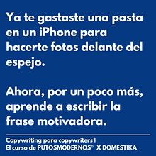 Mi proyecto del curso: Copywriting para copywriters. Advertising, Cop, writing, Stor, telling, and Communication project by Sergio Ramírez López - 09.11.2023