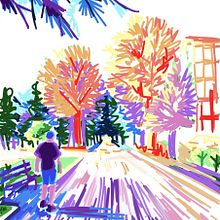 Il mio progetto del corso: Approccio al paesaggio con sketchbook e colore. Un progetto di Bozzetti, Creatività, Disegno a matita, Disegno e Sketchbook di Erika Fossati - 12.09.2023