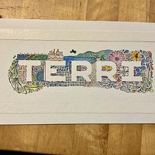 Illuminated names project . Ink Illustration, Watercolor Painting, and Traditional illustration project by Guenevere B. - 09.11.2023