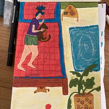 Mein Abschlussprojekt für den Kurs: Das Skizzenbuch als Erkundungsreise: Finde deinen Zeichenstil. Projekt z dziedziny Trad, c, jna ilustracja, Sketching, Kreat, wność,  R, sunek, Malowanie akwarelą, Sketchbook i Malowanie gwaszami użytkownika angua26 - 13.09.2023