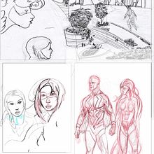 Mi proyecto del curso: El cómic de superhéroes: narrativa y realización gráfica. Traditional illustration, Character Design, Comic, Pencil Drawing, Drawing, and Narrative project by Eliel Salinas Alcántara - 09.14.2023