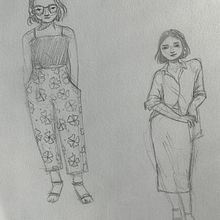 My project for course: Character Drawing from Scratch: Capture Faces and Figures. Un proyecto de Ilustración tradicional, Diseño de personajes, Dibujo a lápiz y Dibujo de Caroline - 14.09.2023