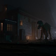 Indoraptor Scene and Breakdown. Een project van 3D, 3D-animatie,  3D-modellering, 3D-karakterontwerp,  3D-ontwerp, Animatie y Lichtontwerp van Javier Valiente Vacas - 14.09.2023