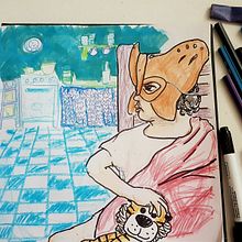 Mein Abschlussprojekt für den Kurs: Skizzenbuch-Übungen für künstlerisches Wachstum. Projekt z dziedziny Trad, c, jna ilustracja,  Sztuki piękne, Sketching,  R, sunek i Sketchbook użytkownika Suse Aliaspaul - 14.09.2023