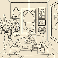 Meu projeto do curso: Ilustração digital colorida no Procreate. Ilustração tradicional, Desenho, Ilustração digital, e Desenho digital projeto de Caru Valverde - 14.09.2023