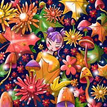 My project for course: Fantasy Illustration in Your Own Style. Un projet de Illustration traditionnelle, Dessin, Illustration numérique, Aquarelle , et Théorie des couleurs de Livija Yde - 14.09.2023