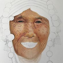 Woman Face. Un progetto di Illustrazione tradizionale e Belle arti di meermarlene - 15.09.2023