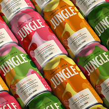 Jungle Juice | Embalagem. Design, Packaging e Ilustração digital projeto de Camila Ragghianti - 15.09.2023