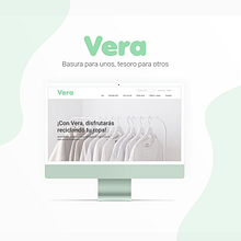Vera - Reciclaje de Prendas. Un proyecto de UX / UI, Diseño Web, Diseño mobile y Diseño digital de Andrea Tejero - 04.08.2022