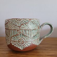 My project for course: Stamp Making for Textured Pottery. Projekt z dziedziny Craft,  Sztuki piękne,  Dekoracja wnętrz, Ceramika i DIY użytkownika Helga Arnalds - 17.08.2023